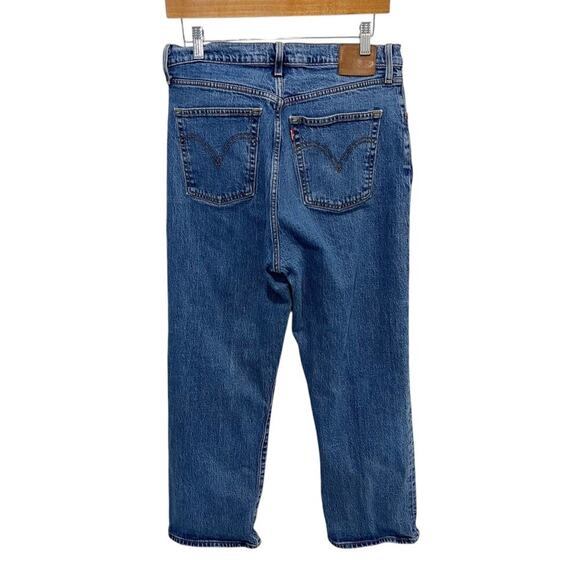 Levi's Premium Ribcage Straight Denim Ankle Women's 32 Button Fly High Rise - Picture 3 of 10